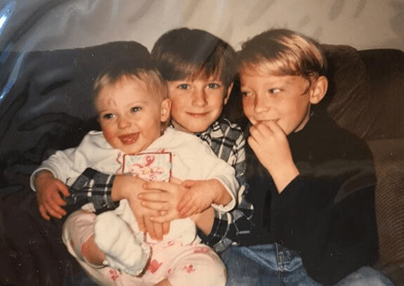James Turner With His Siblings